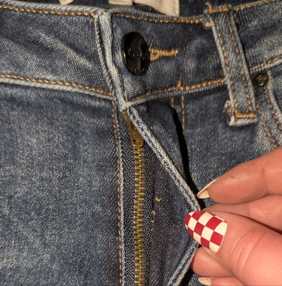 Risen Jeans RDP5537 Womens Distressed High Rise Flare Denim Size 5 27 - Picture 8 of 16